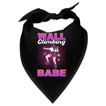 Wall Climbing Babe Wall Climber Indoor Rock - Bandana - Schwarz - Vorne