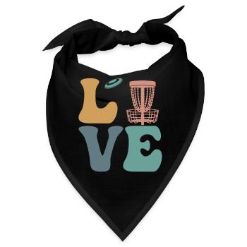 Disc Golf Disc Golfing Disc Golfer - Bandana - Schwarz - Vorne