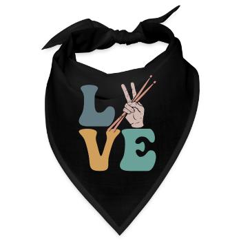 Trommler Trommeln Trommeln - Bandana - Schwarz - Vorne
