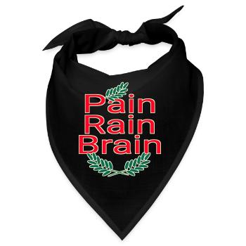 Sprachbegabung - Reim - Pun - Bandana - Schwarz - Vorne