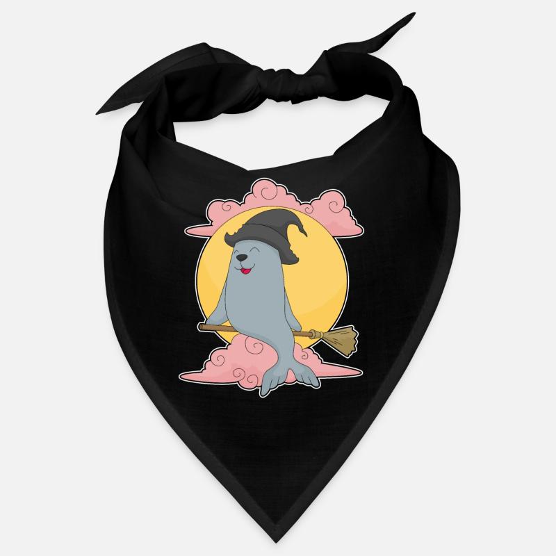 Seal Witch Broom Bandana