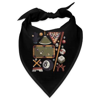 Billard - Bandana - Schwarz - Vorne
