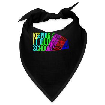 Musik-Shirt, Keeping It Old School Stereo Retro - Bandana - Schwarz - Vorne