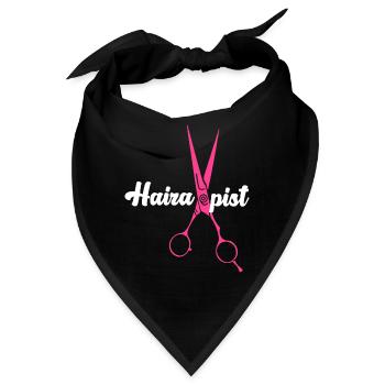 Hairstylist Hair Salon Kosmetologie - Bandana - Schwarz - Vorne