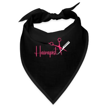 Hairstylist Hair Salon Kosmetologie - Bandana - Schwarz - Vorne