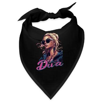 Strahlen Sie Strahlend Diva - Bandana - Schwarz - Vorne