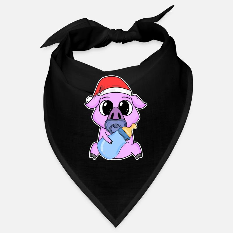 Cochon bébé Noël Bandana
