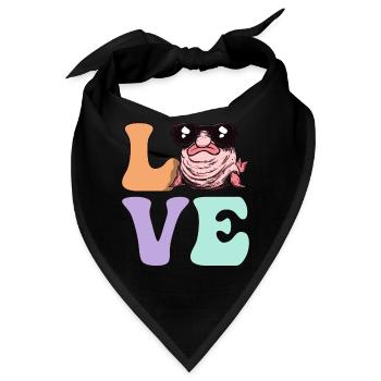 Groovy Blobfisch - Bandana - Schwarz - Vorne