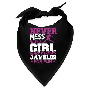 Speerwerfen Speerwerfen Geschenk - Bandana - Schwarz - Vorne