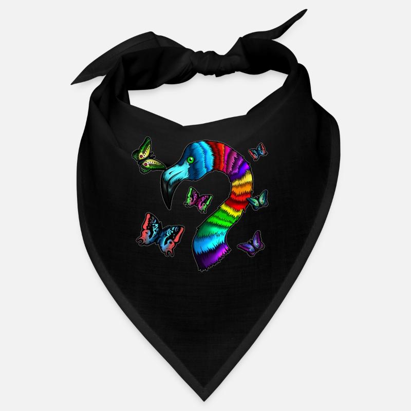 Flamant rose et papillons oiseau insecte cadeau Bandana