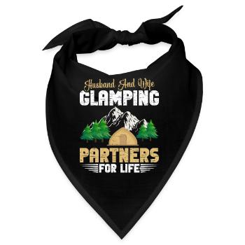 Glamper Urlaub Camping Essentials Zelt Glamping - Bandana - Schwarz - Vorne