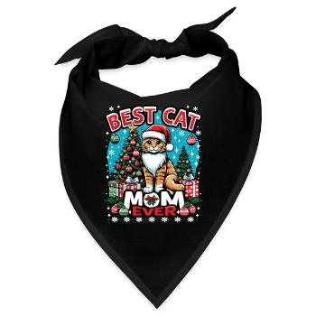 Best Cat Mom Katze Katzenmama Beste Katzenmama - Bandana - Schwarz - Vorne