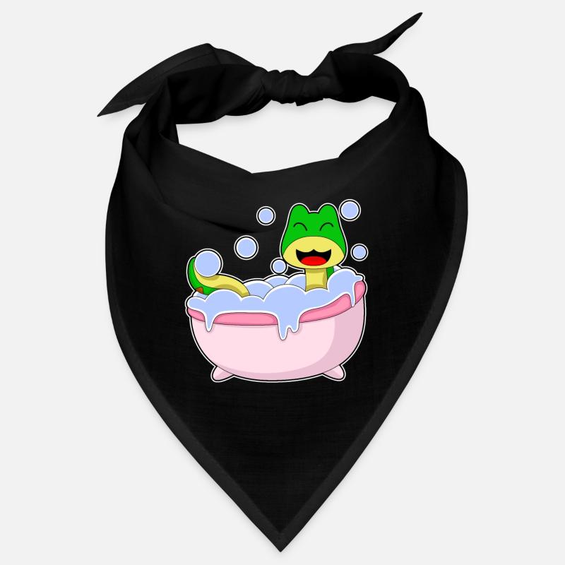 Snake Bathing Bathtub Bandana