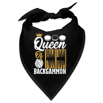 Backgammon - Bandana - Schwarz - Vorne