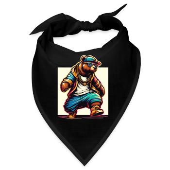 Bär Bären Bärenkopf Bär Braunbär Bären - Bandana - Schwarz - Vorne