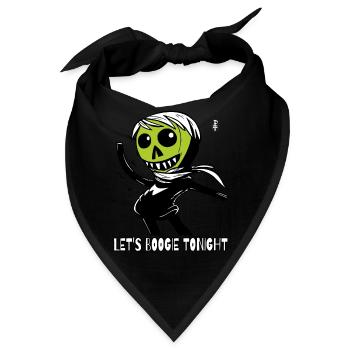 Lass uns heute Abend Boogie machen - Bandana - Schwarz - Vorne