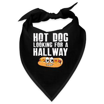 Hot Dog auf der Suche nach einem Flur - Bandana - Schwarz - Vorne