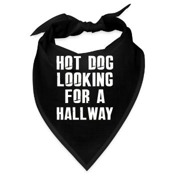 Hot Dog auf der Suche nach einem Flur - Bandana - Schwarz - Vorne