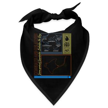 Stachelrochen Hemd, Stachelrochen Und Verwandte T-Shirt, - Bandana - Schwarz - Vorne