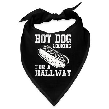 Hot Dog auf der Suche nach einem Flur - Bandana - Schwarz - Vorne