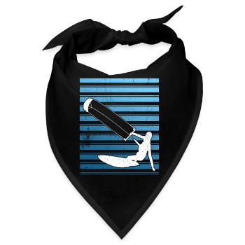 Kiteboarding Kitesurfer Kitesurfing Kiteboarder - Bandana - Schwarz - Vorne