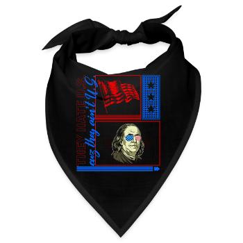 4. Juli Shirt, sie hassen uns, weil sie nicht wir sind - Bandana - Schwarz - Vorne