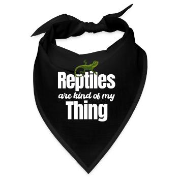Reptilien Sind Nett Von Meinem Ding Herpetologe - Bandana - Schwarz - Vorne