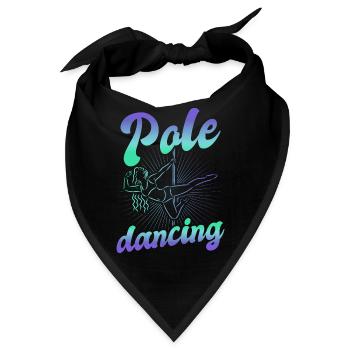 Pole Dance Tänzerin, Stangentanz, Pole Dancing - Bandana - Schwarz - Vorne