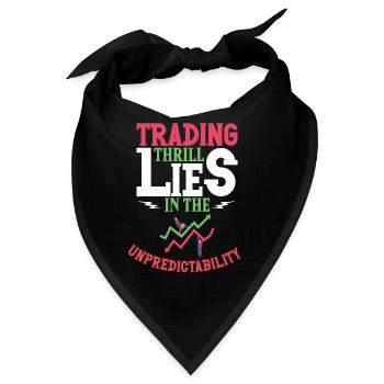 Börsenhändler, Forex-händler, Anlegerhandel - Bandana - Schwarz - Vorne