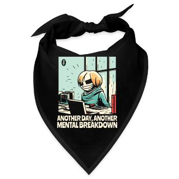 Ein weiterer Nervenzusammenbruch im Büro - Bandana - Schwarz - Vorne