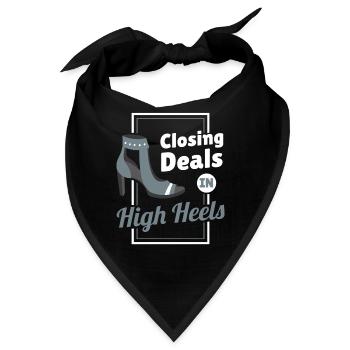 Closing Deals in High Heels Mode - Bandana - Schwarz - Vorne