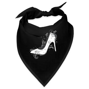 Fashion High Heels Mode - Bandana - Schwarz - Vorne