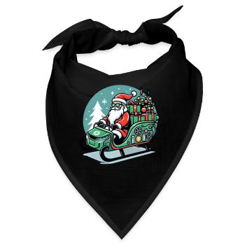 Eco-Friendly Sustainable Christmas Electric Sleigh - Bandana - Schwarz - Vorne