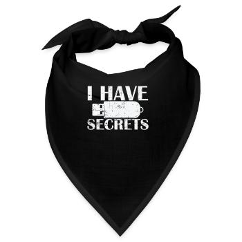I have Secrets USB Stick Retrospeichermodul - Bandana - Schwarz - Vorne