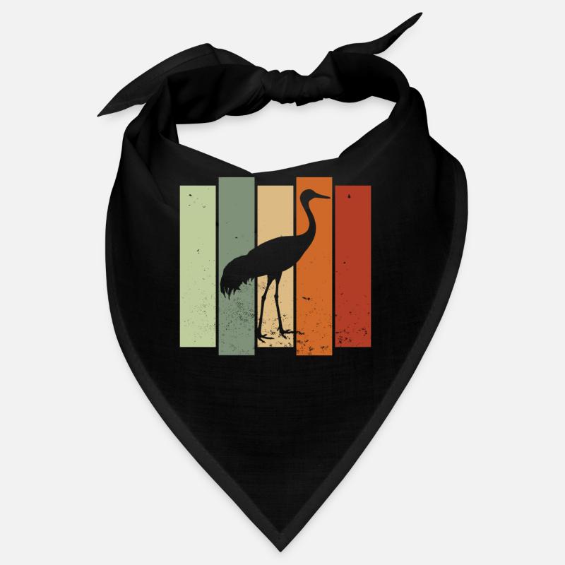 Sandhill Crane Retro Vogelbeobachtung Vogelbeobachter Bandana