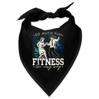 Square Dancing So Much Fun Square Western Dancing - Bandana - Schwarz - Vorne