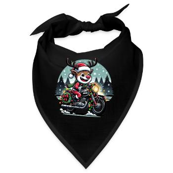 Simson S51 Enduro - Weihnachts - für Ihn lustiges - Bandana - Schwarz - Vorne