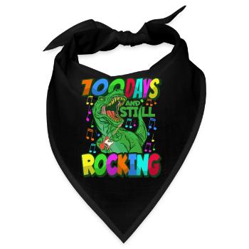 100. Schultag Dino Kostüm 100 Schultage - Bandana - Schwarz - Vorne