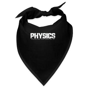 Physics because it’s cool to B2 Studium - Bandana - Schwarz - Vorne