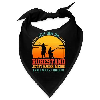 Rente Bin im Ruhestand Jetzt Sagt meine Frau - Bandana - Schwarz - Vorne