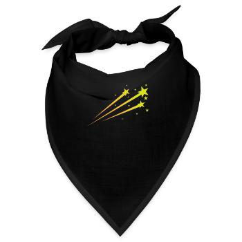 Sternschnuppen Nachthimmel Astronomie - Bandana - Schwarz - Vorne