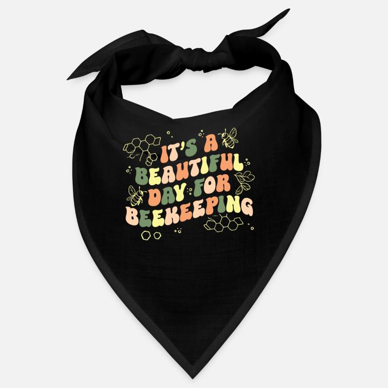 Beekeeper Beekeeping Honey Bee Groovy Vintage Bandana