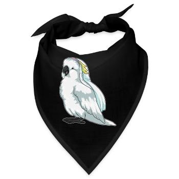 Papagei Braut Schleier Hochzeit - Bandana - Schwarz - Vorne