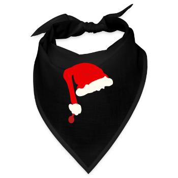 Weihnachts charme - Bandana - Schwarz - Vorne