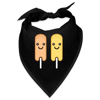 Mais Hundefutter - Bandana - Schwarz - Vorne