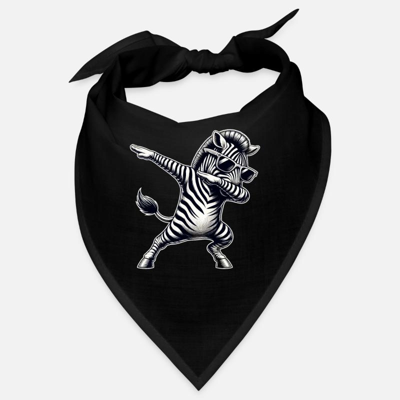 Cool Zebra Dabbing Dance Move Zebra Bandana