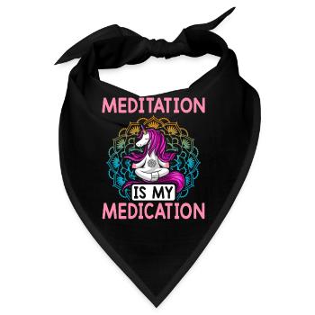 Yoga Chakra - Bandana - Schwarz - Vorne