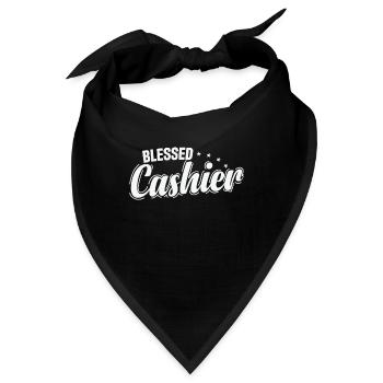 Bless Cashier Verkäufer Supermarkt - Bandana - Schwarz - Vorne