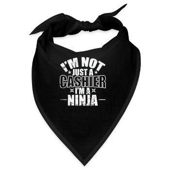 I'm not just a Cashier I'm a Ninja Beruf - Bandana - Schwarz - Vorne
