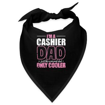 I'm a cool Cashier Dad Beruf Verkäufer - Bandana - Schwarz - Vorne